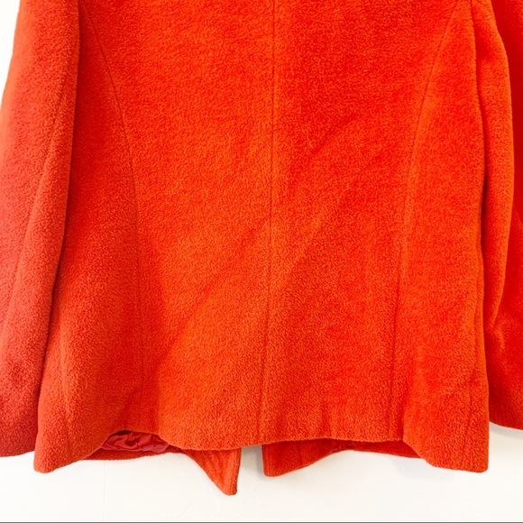 Suri Incalpaca Tx Orange Coat Size Large - Picture 8 of 14